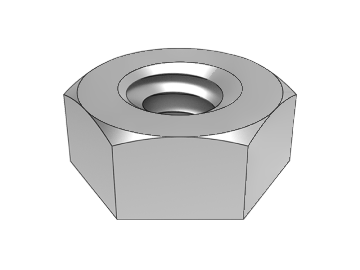 ASME B18.2.2.1-1 šesťhranná matica (jednostranné skosenie)