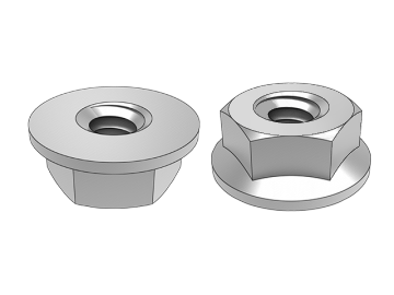 ASME B18.2.2.12 Šesťhranná prírubová matica